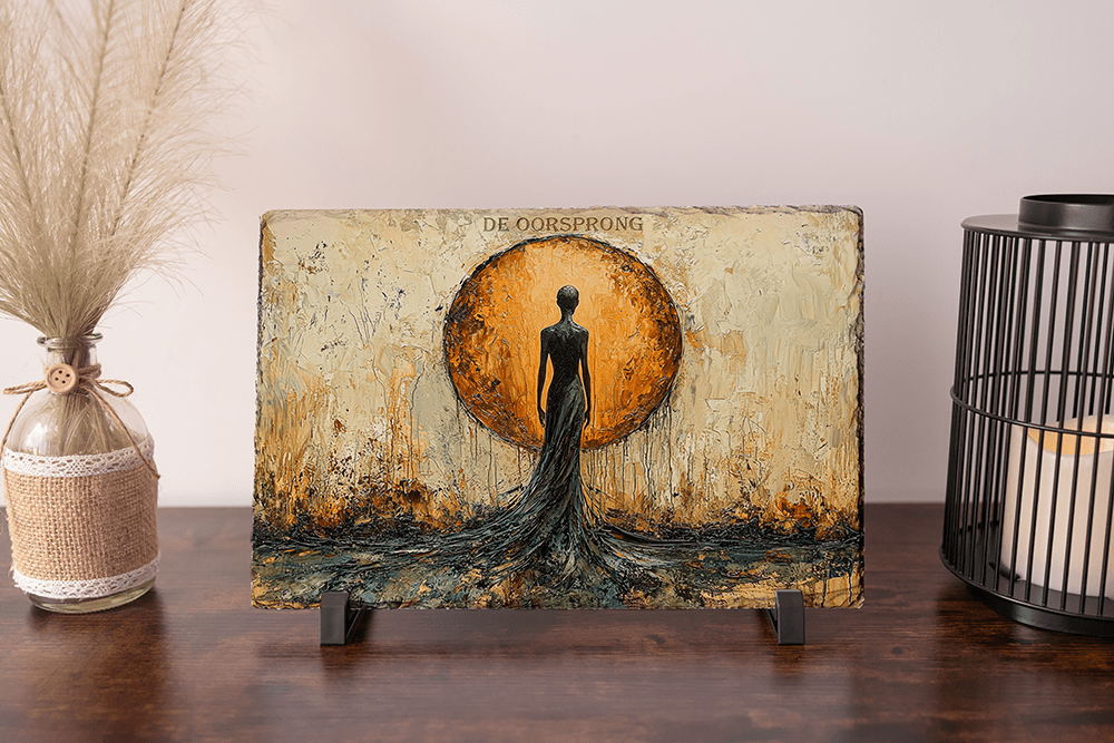 🌕 De Oorsprong – op Leisteen - Pixure Art