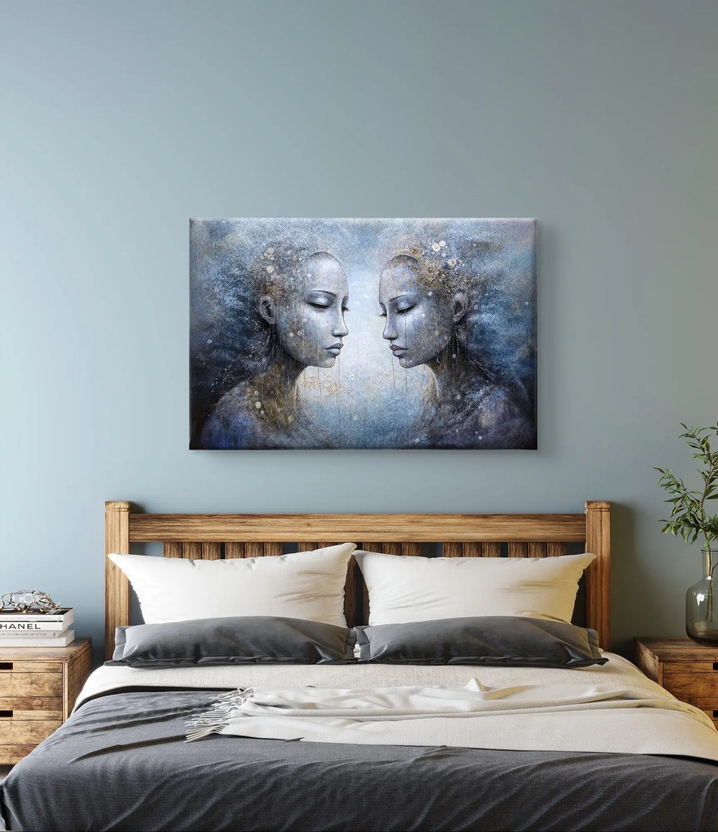 Tears in Heaven - Canvas met afmetingen 100cm x 75cm