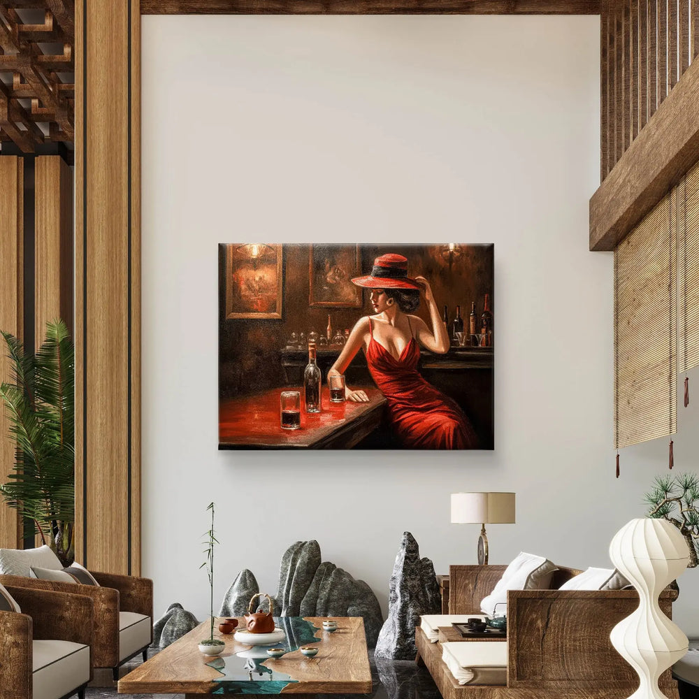 
                      
                        Elegantie aan de Bar - Canvas verkijgbaar in diverse afmetingen
                      
                    