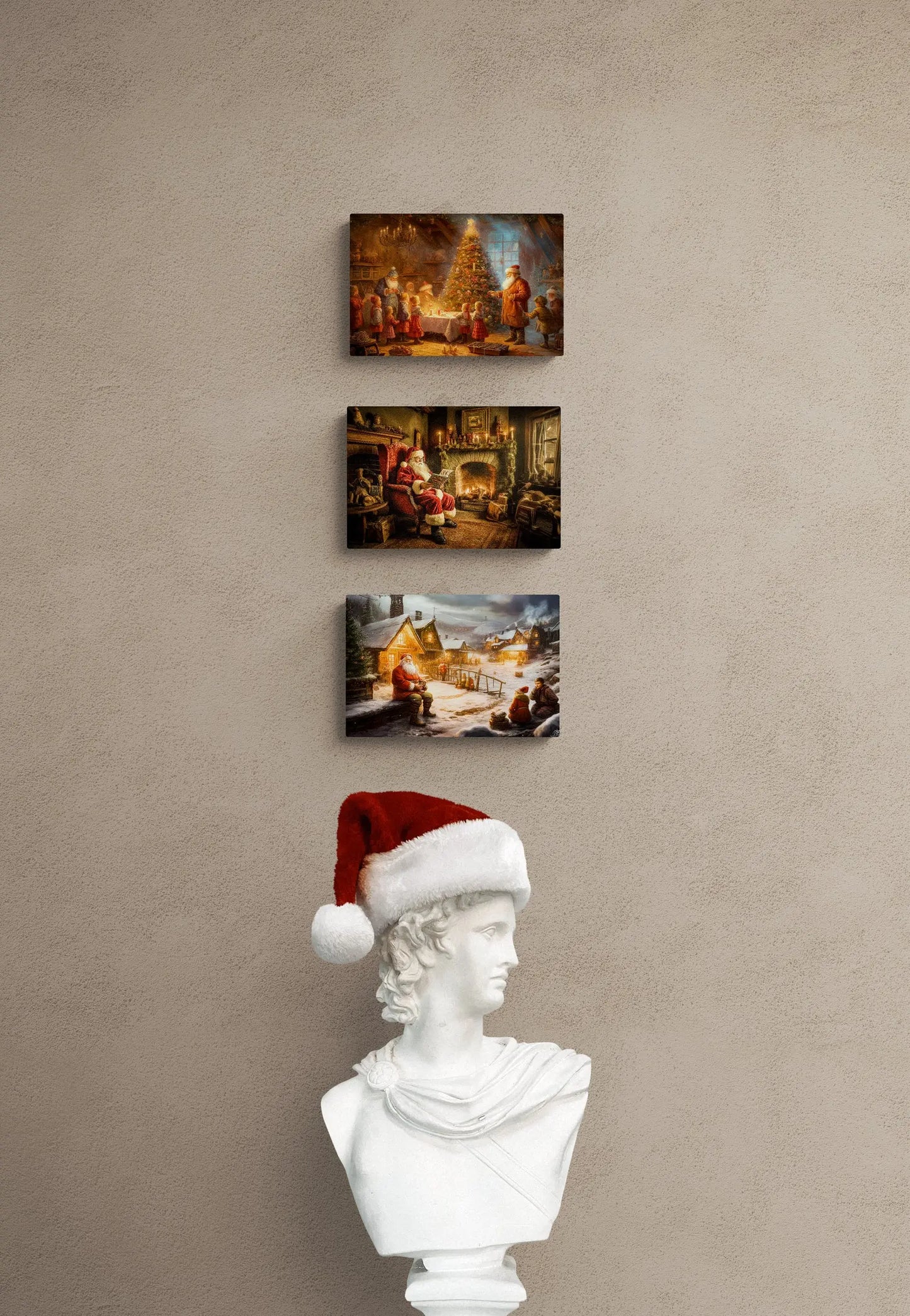 Kerstmagie in Drie Luiken – De Sfeer van Kerstmis in Huis - Drie Exclusieve kunstwerken in 1 bundel !