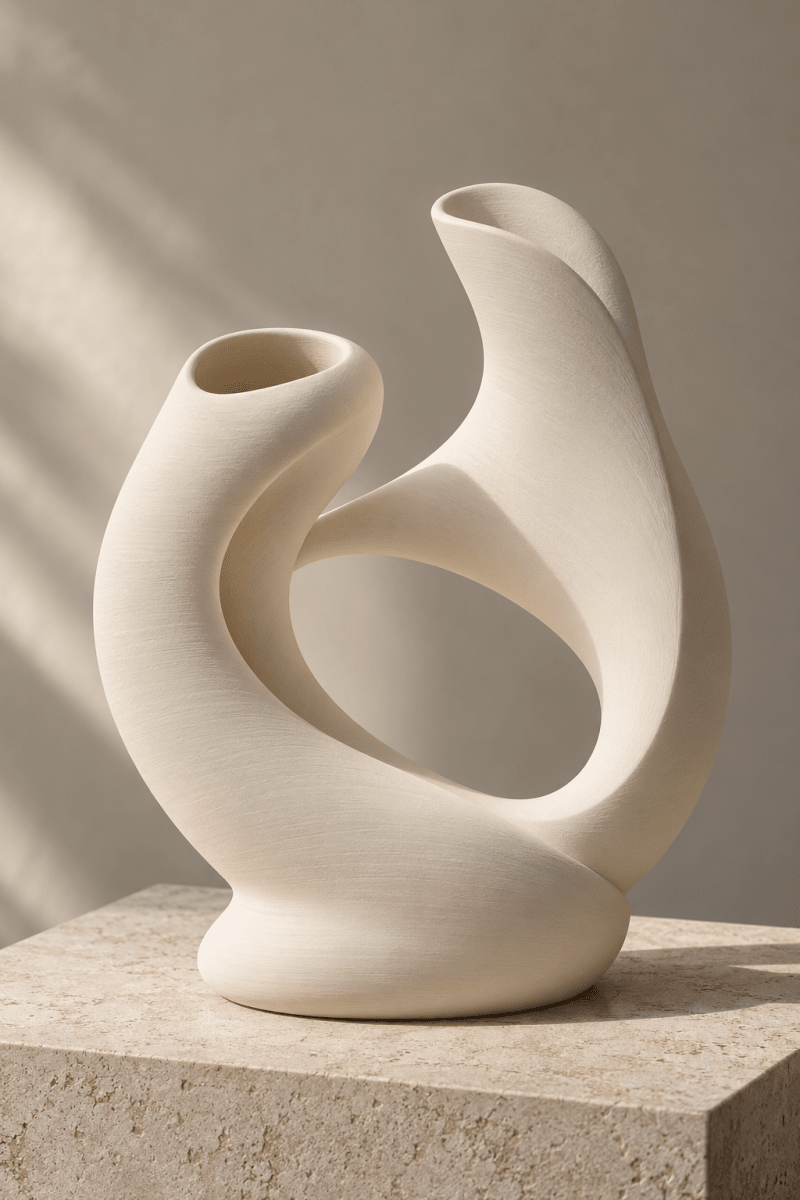 In verbinding — sculpturale vaas - Pixure Art