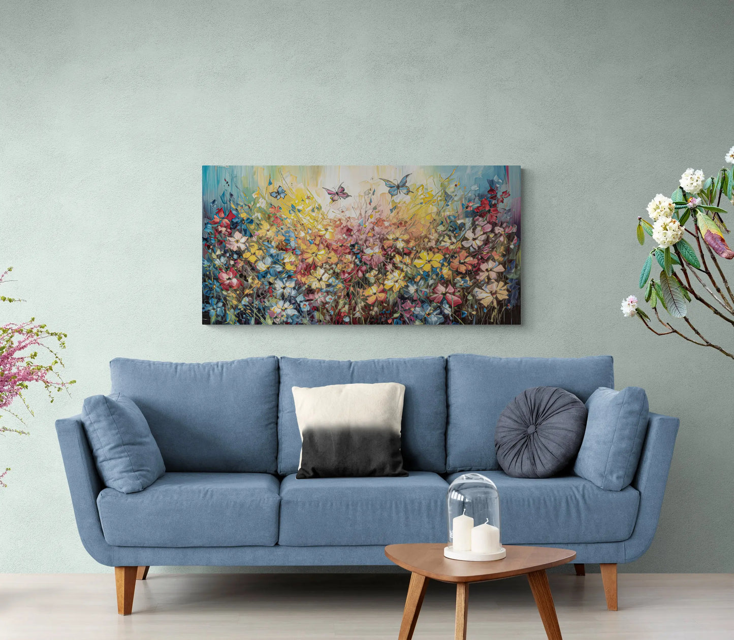 "Veld van vreugde" - Canvas van 120cm x 60cm