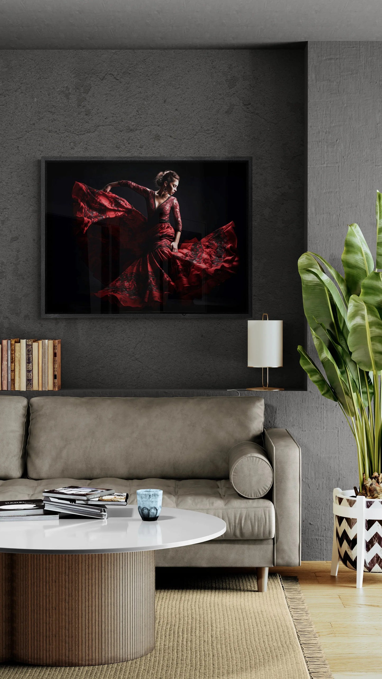 „Echo of Flamenco“ auf Leinwand und in verschiedenen Größen erhältlich