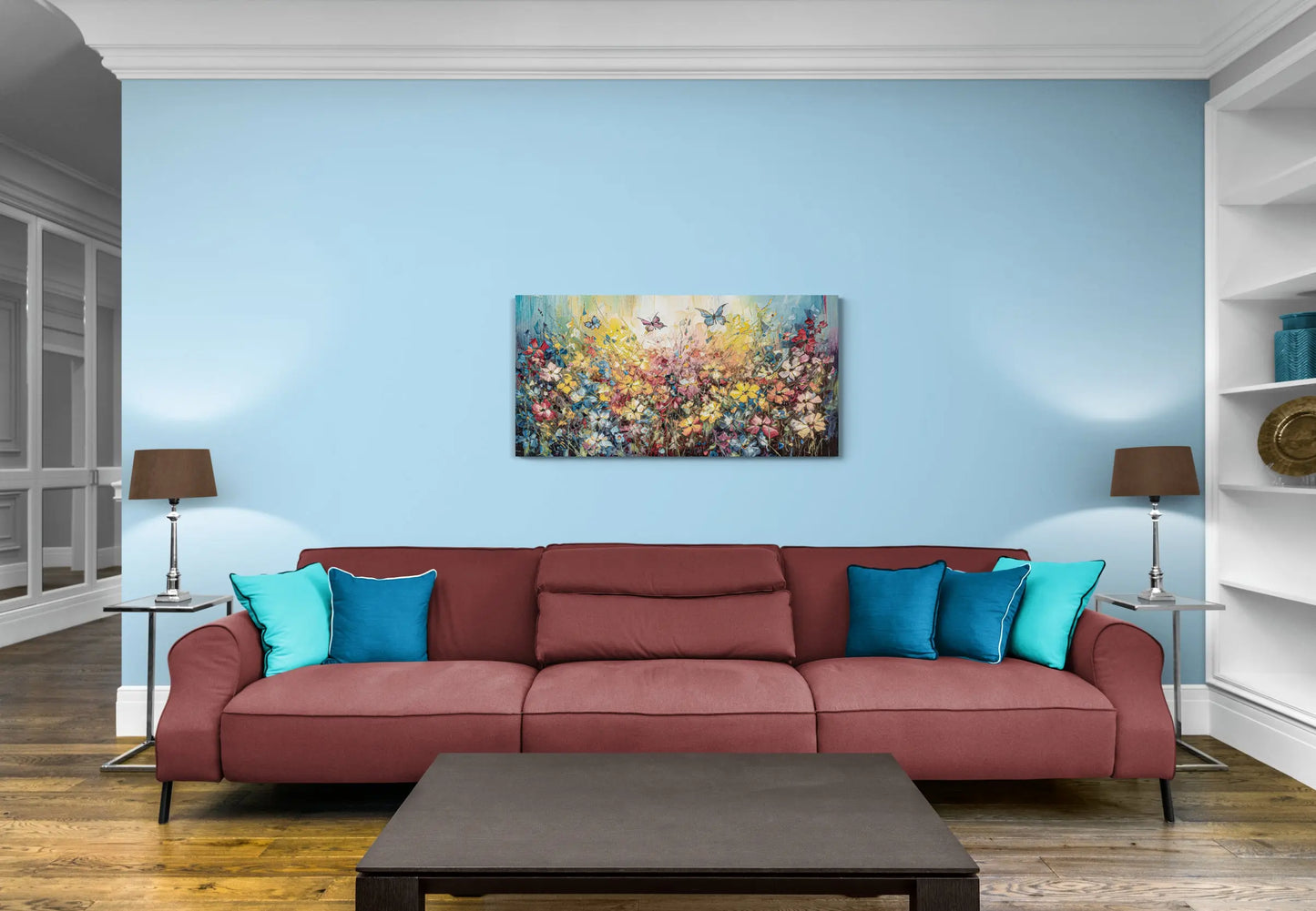 "Veld van vreugde" - Canvas van 120cm x 60cm