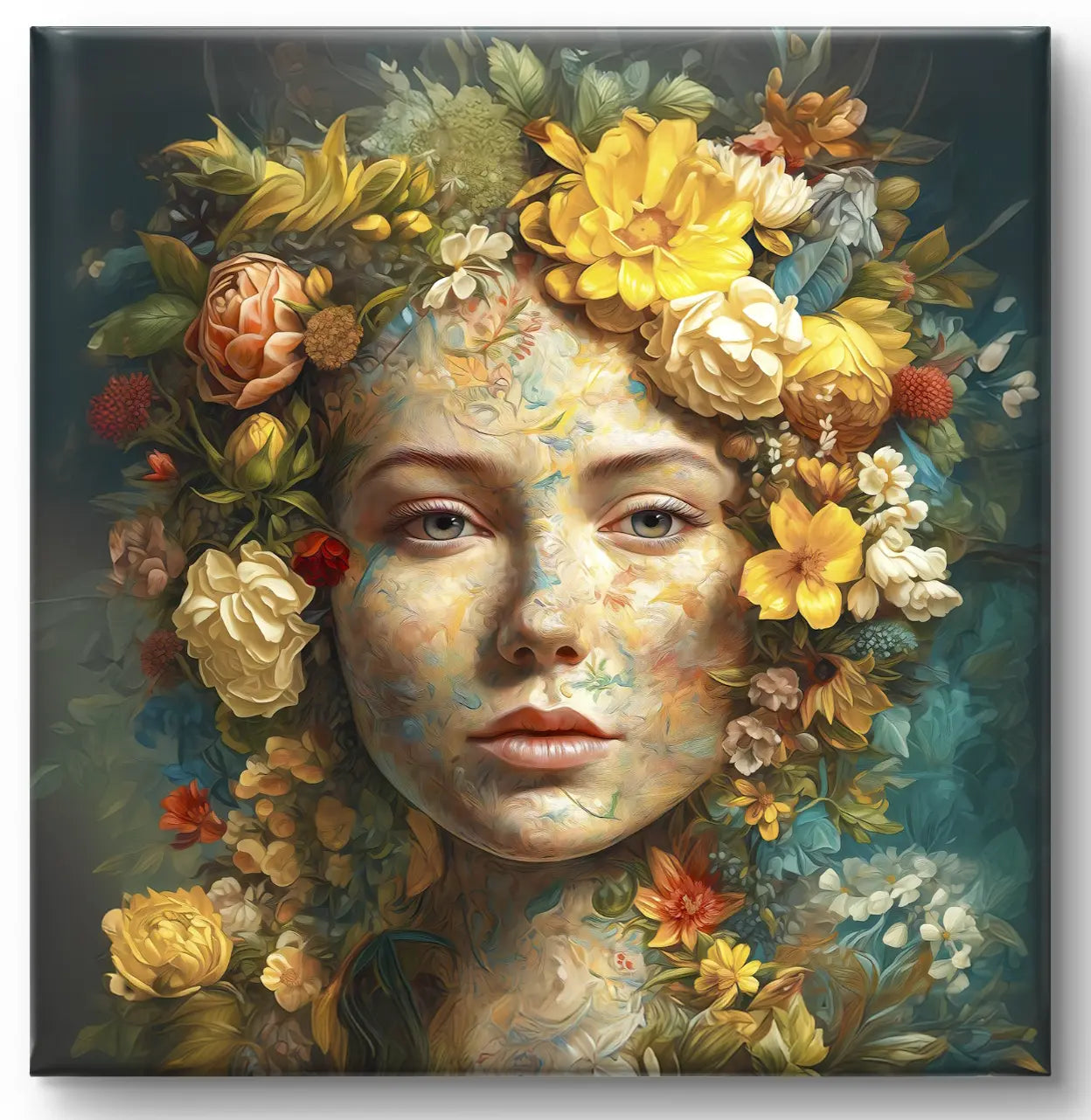 Floral Essence – Leinwand mit den Maßen: 80 cm x 80 cm