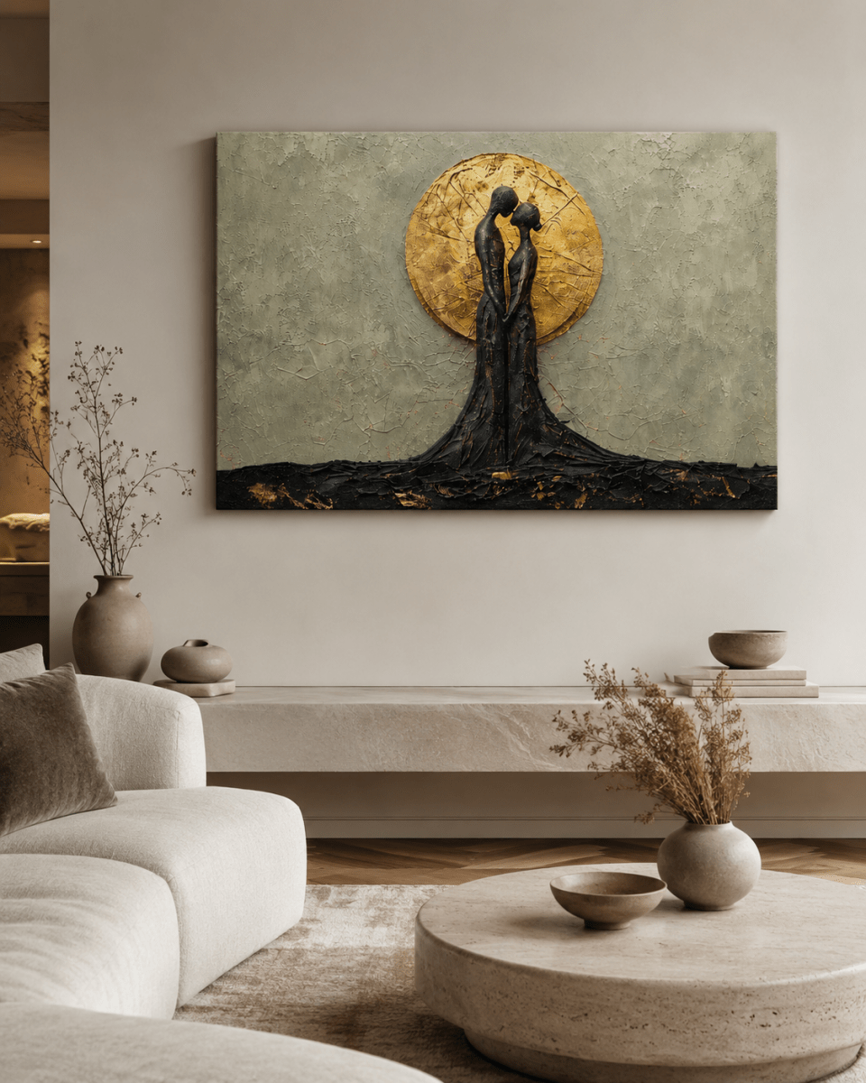 Onder hetzelfde licht – aangepaste versie op aanvraag gemaakt - 180cm x 100cm - Pixure Art