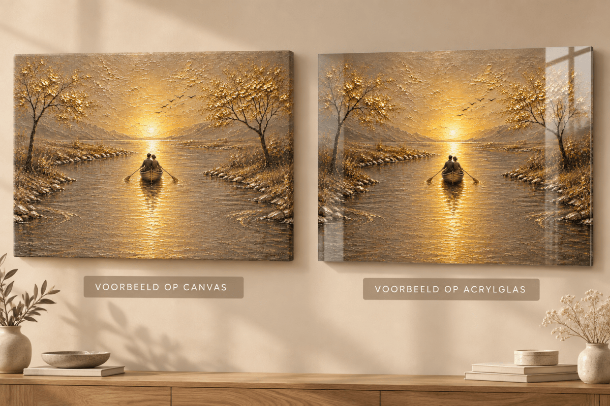 Samen op Koers – Canvas of Acrylglas Wanddecoratie - Pixure Art