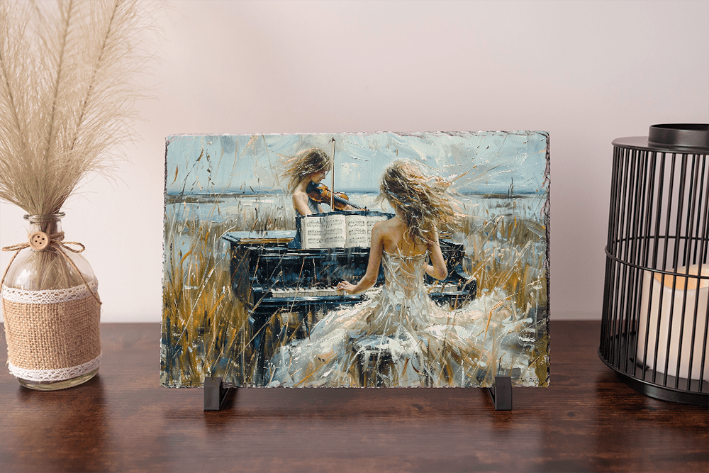 Samenspel - Pixure Art kunst op Leisteen - Pixure Art