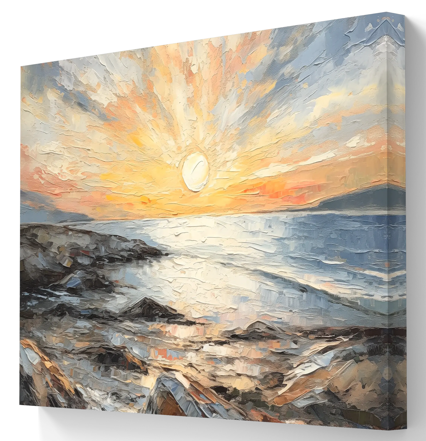 Reposez-vous sur l'Horizon - Dimensions de la toile : 100cm x 75 cm