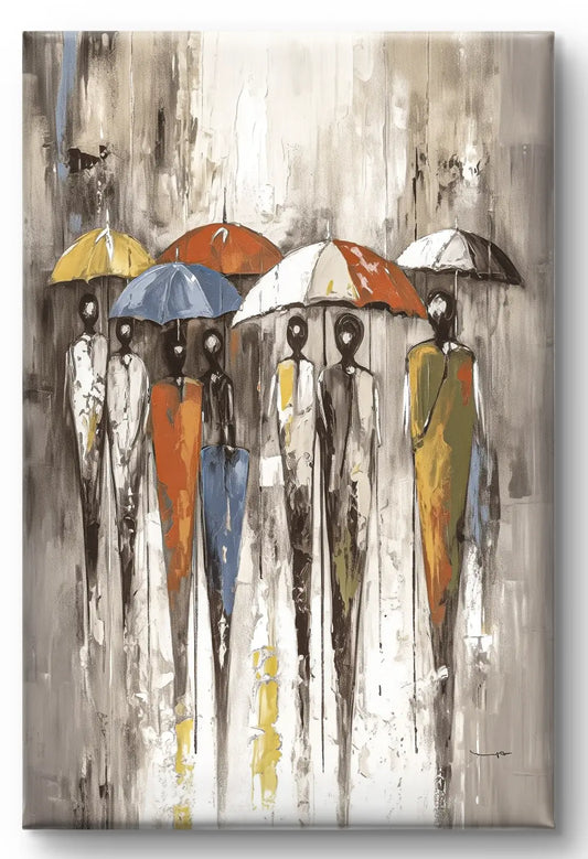 Under the Umbrellas - canvas diverse afmetingen