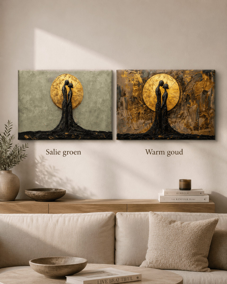 Onder hetzelfde licht - Verkrijgbaar op Canvas en op Acrylglas in twee verschillende achtergrond kleuren - Pixure Art