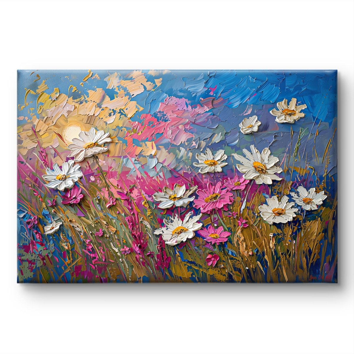 🌼 Waar Geluk Groeit — Premium Canvas Schilderij - Pixure Art