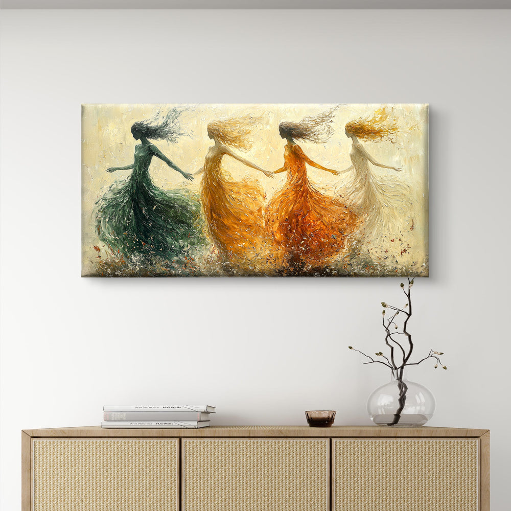 
                      
                        Wanddecoratie van pixure art de dans van de vier seizoenen
                      
                    