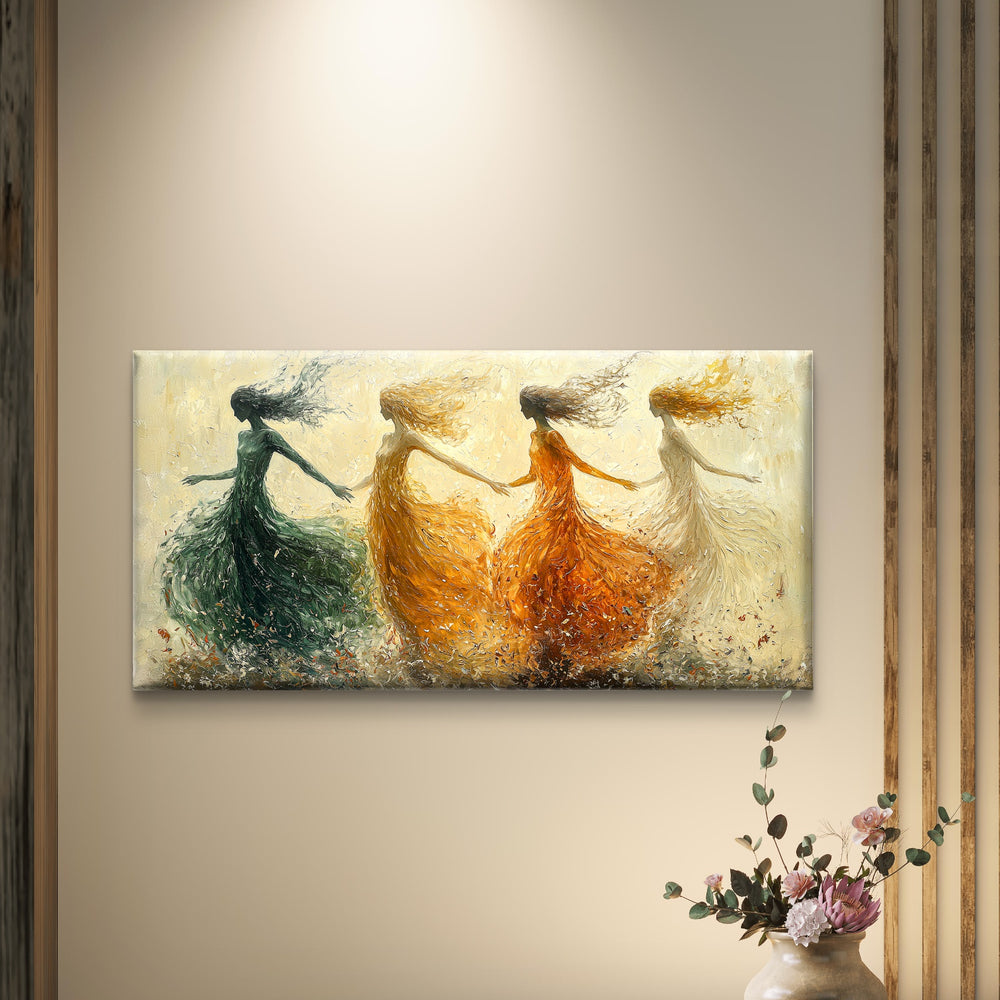 
                      
                        wanddecoratie op canvas in een slaapkamer
                      
                    