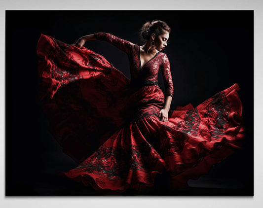 "Echo van Flamenco" op Canvasdoek en in diverse maten verkrijgbaar